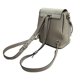 Chloé Chloe Faye Small Backpack Rucksack/Daypack 2way Hand Greige Women's