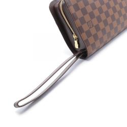 Louis Vuitton LOUIS VUITTON Saint Damier Ebene Second Bag Clutch Coated Canvas Leather Men's Brown N51993