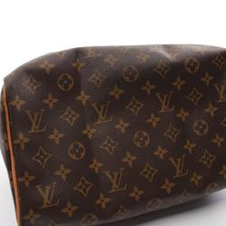 Louis Vuitton Speedy 30 Monogram Handbag Bag Coated Canvas Leather Women's Brown M41526