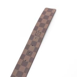 LOUIS VUITTON Santur LV Initial 40MM Reversible Damier Ebene Belt Clothing Coated Canvas Leather Men's Brown M0212