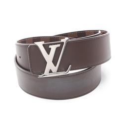 LOUIS VUITTON Santur LV Initial 40MM Reversible Damier Ebene Belt Clothing Coated Canvas Leather Men's Brown M0212