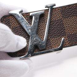 LOUIS VUITTON Santur LV Initial 40MM Reversible Damier Ebene Belt Clothing Coated Canvas Leather Men's Brown M0212