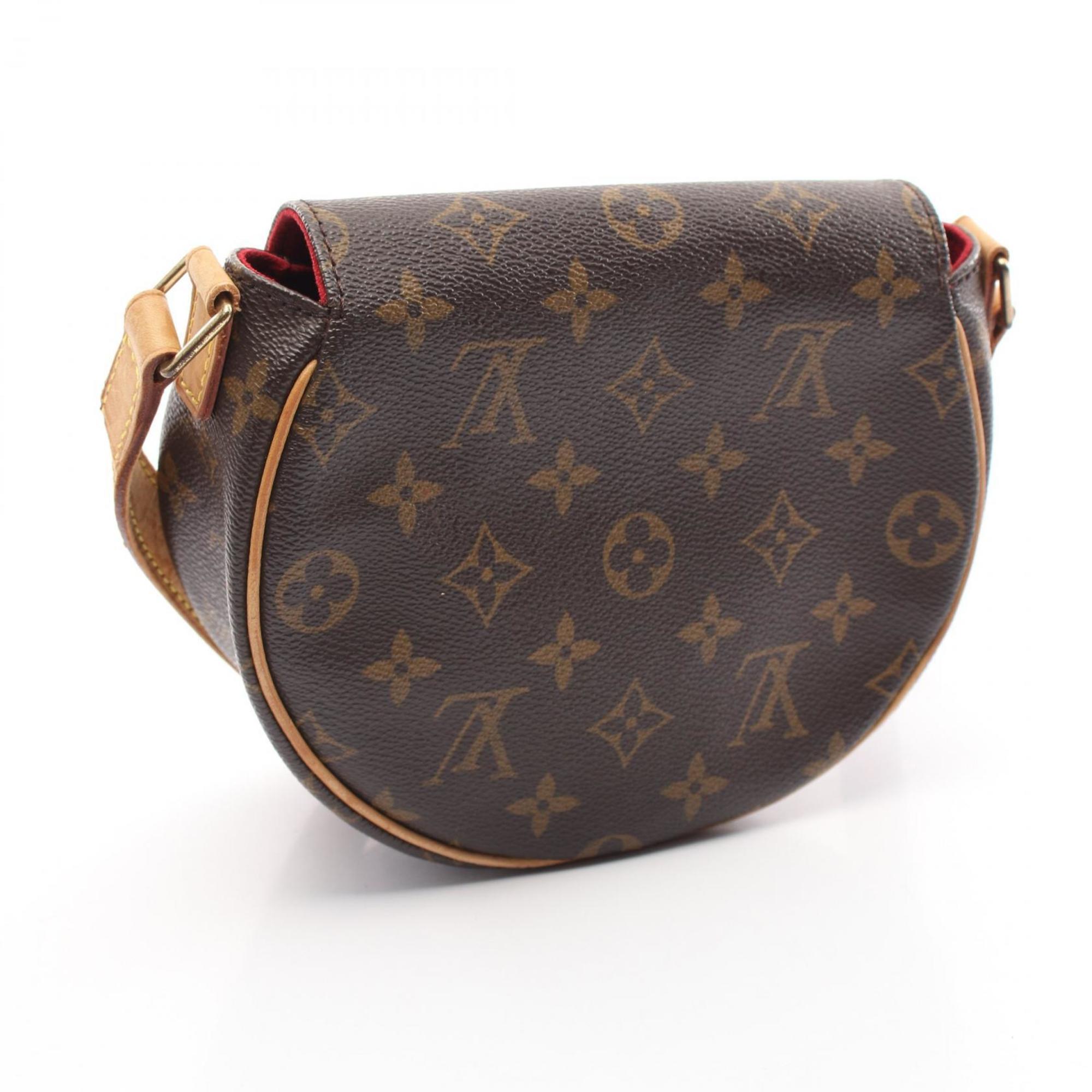 Louis Vuitton LOUIS VUITTON Tan Blanc Monogram Shoulder Bag Coated Canvas Leather Women's Brown M51179