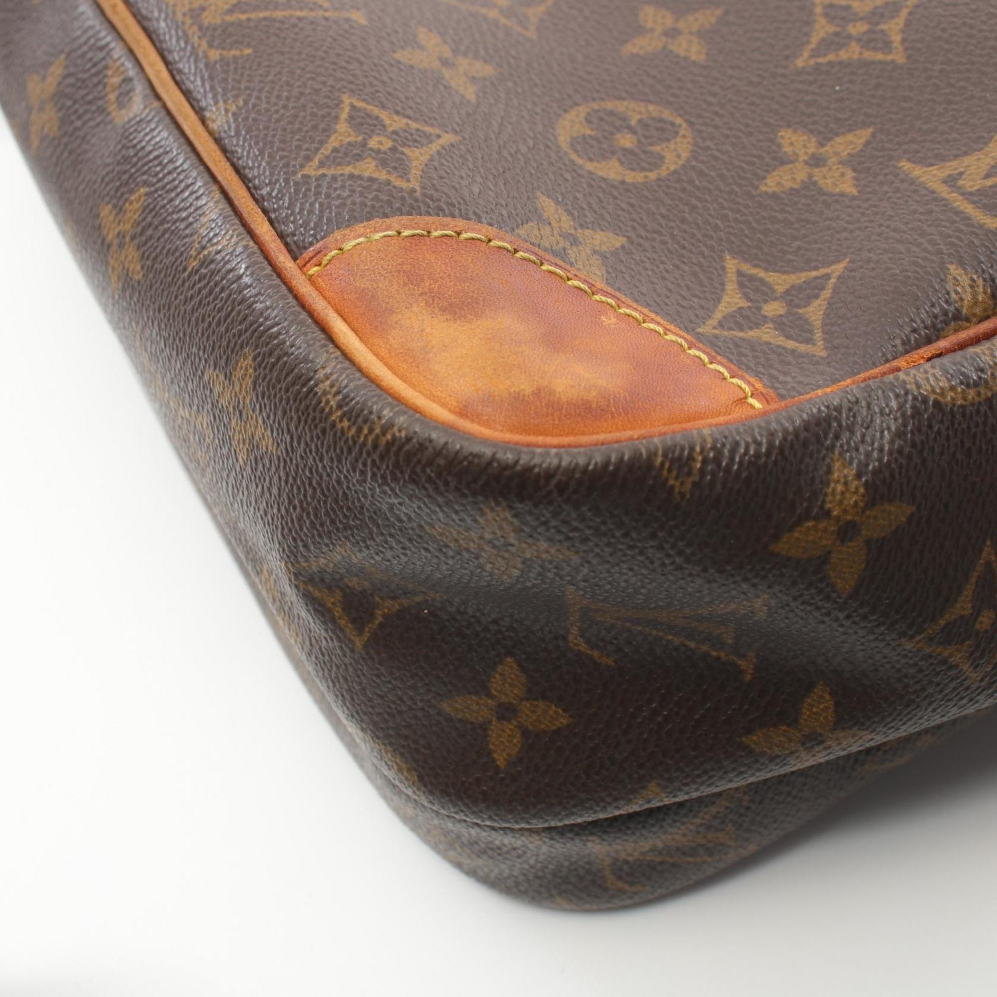 Louis Vuitton Nile Monogram Shoulder Bag, Coated Canvas, Leather, Women's, Brown, M45244