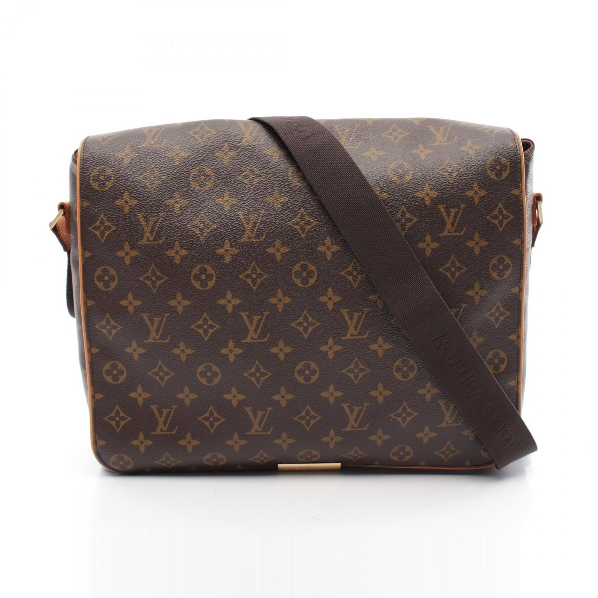 Louis Vuitton Abess Monogram Shoulder Bag Coated Canvas Leather Men's Women's Brown M45257