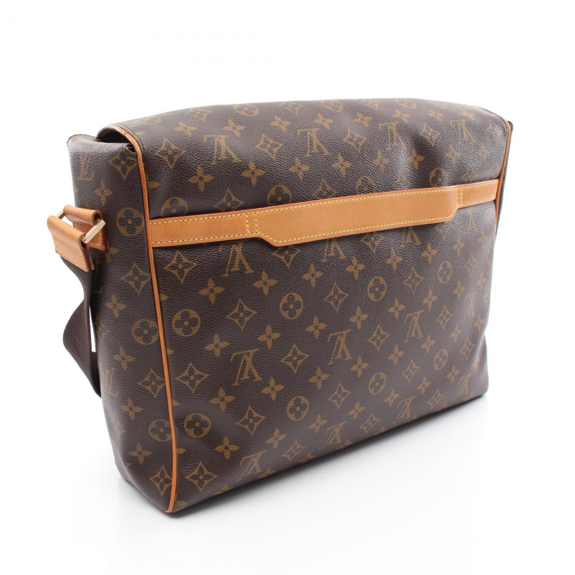 Louis Vuitton Abess Monogram Shoulder Bag Coated Canvas Leather Men's Women's Brown M45257