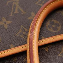 Louis Vuitton LOUIS VUITTON Deauville Bowling Vanity Monogram Handbag Bag Coated Canvas Leather Women's Brown M47270