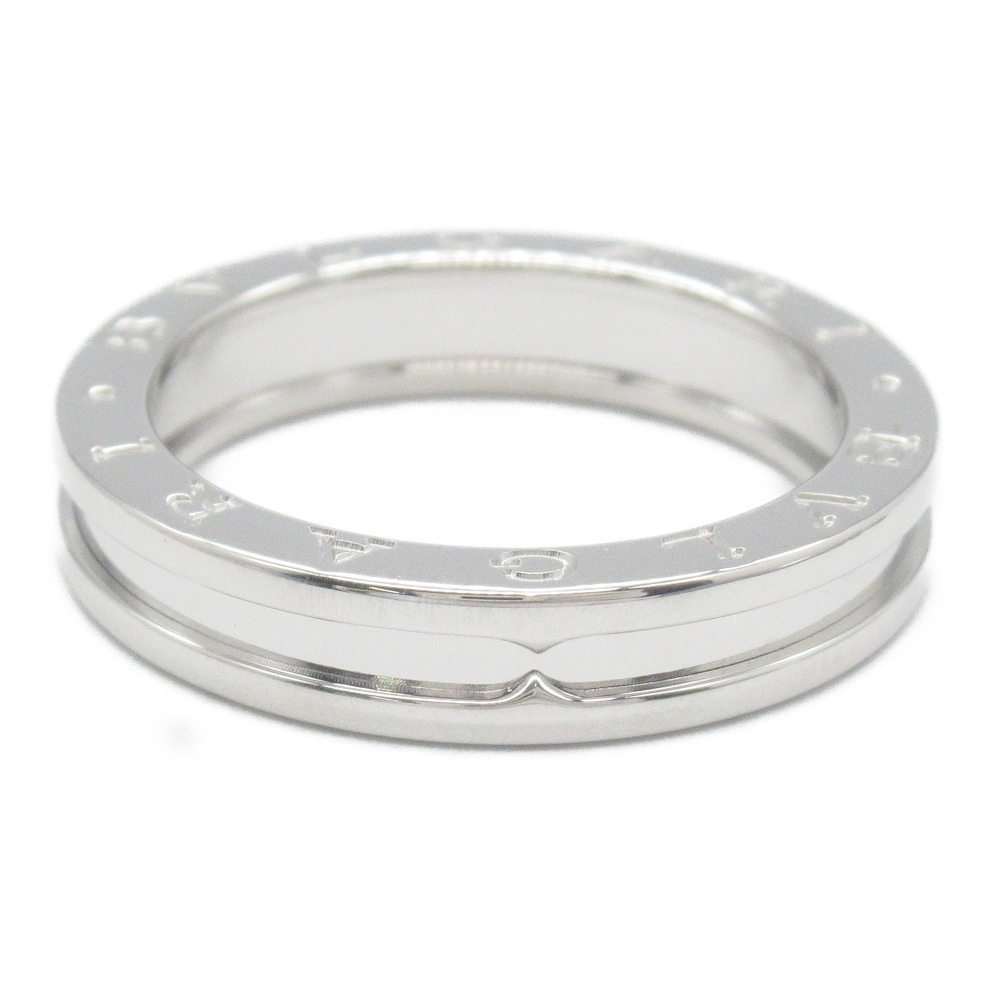 BVLGARI B-zero1 XS Ring, K18WG (White Gold), Men's, Women's, Silver