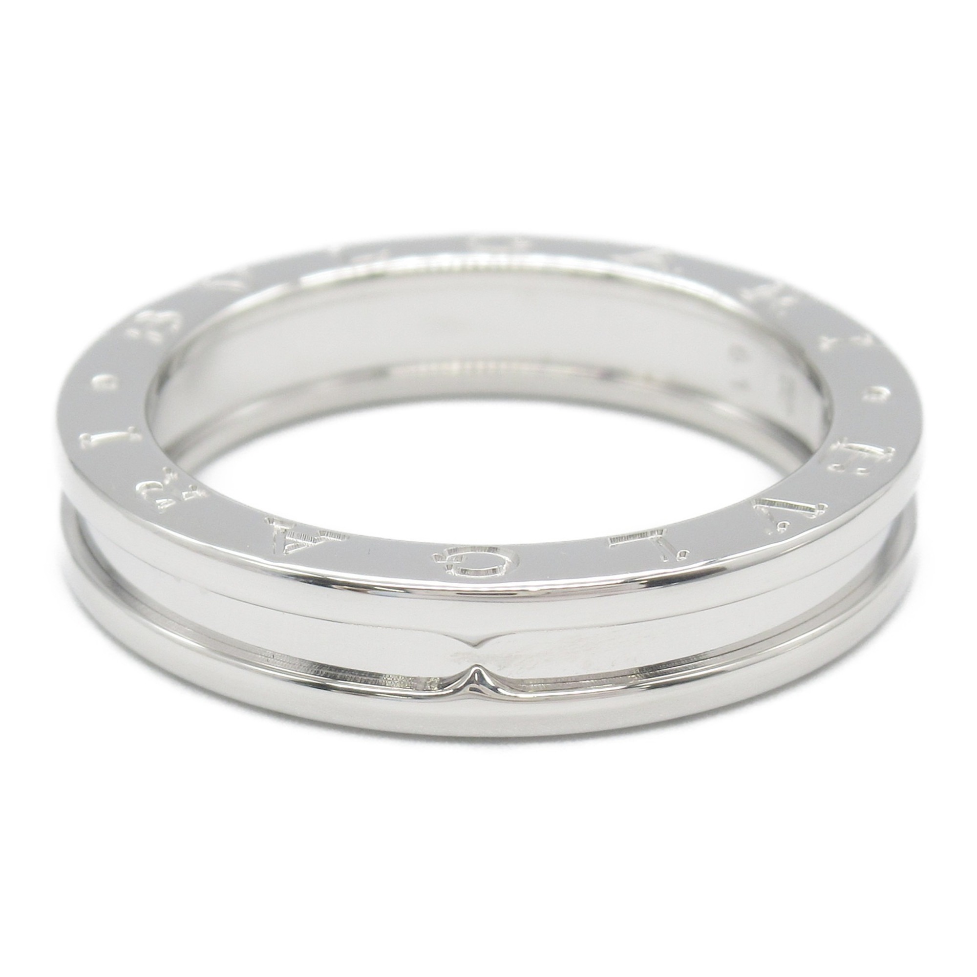 BVLGARI B-zero1 XS Ring, K18WG (White Gold), Men's, Women's, Silver