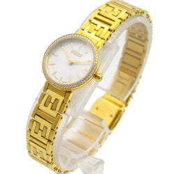 FENDI Forever Watch GP (Gold Plated) Women's White Shell F103400601