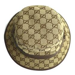 GUCCI GG Canvas Bucket Hat Fedora Beige Brown 576587 4HG62 2564 M Unisex