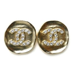 CHANEL Metal Coco Mark Rhinestone Earrings for Women