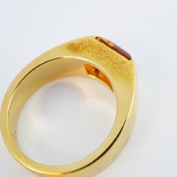 Cartier Tank Citrine Ring, 18K Yellow Gold, #57, Men's