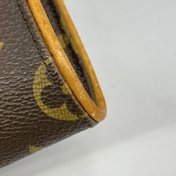 Louis Vuitton Shoulder Bag Monogram Pochette Twin GM M51852 Brown Women's