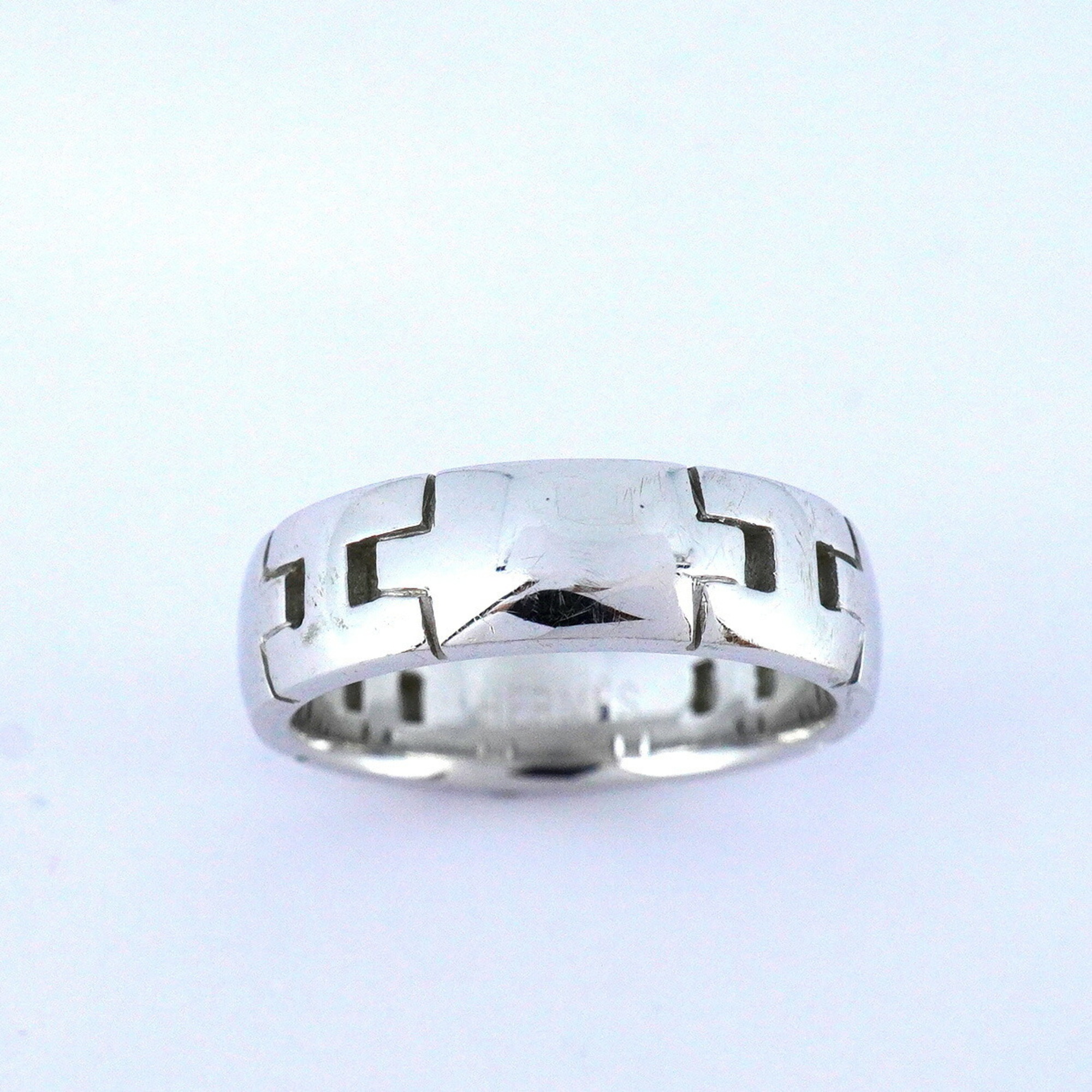 Hermes Ring Hercules K18WG White Gold Size 10 Ladies