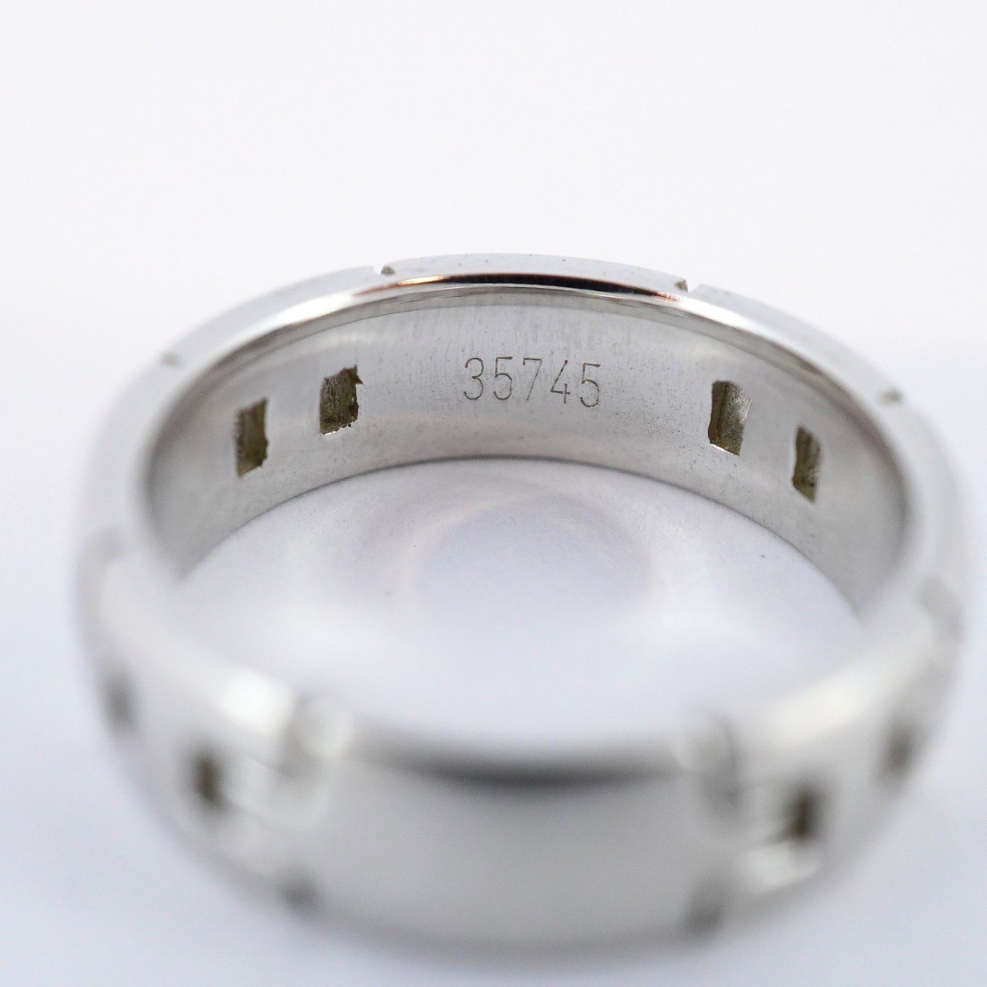 Hermes Ring Hercules K18WG White Gold Size 10 Ladies