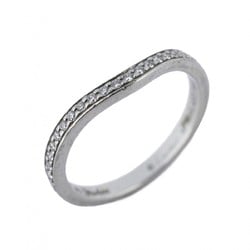 Cartier Ring Ballerina Half Eternity Diamond Pt950 Platinum #49 Ladies