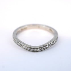 Cartier Ring Ballerina Half Eternity Diamond Pt950 Platinum #49 Ladies