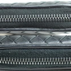 BOTTEGAVENETA Bottega Veneta Intrecciato Long Wallet Round Black 114076 V4651 1000 Men's