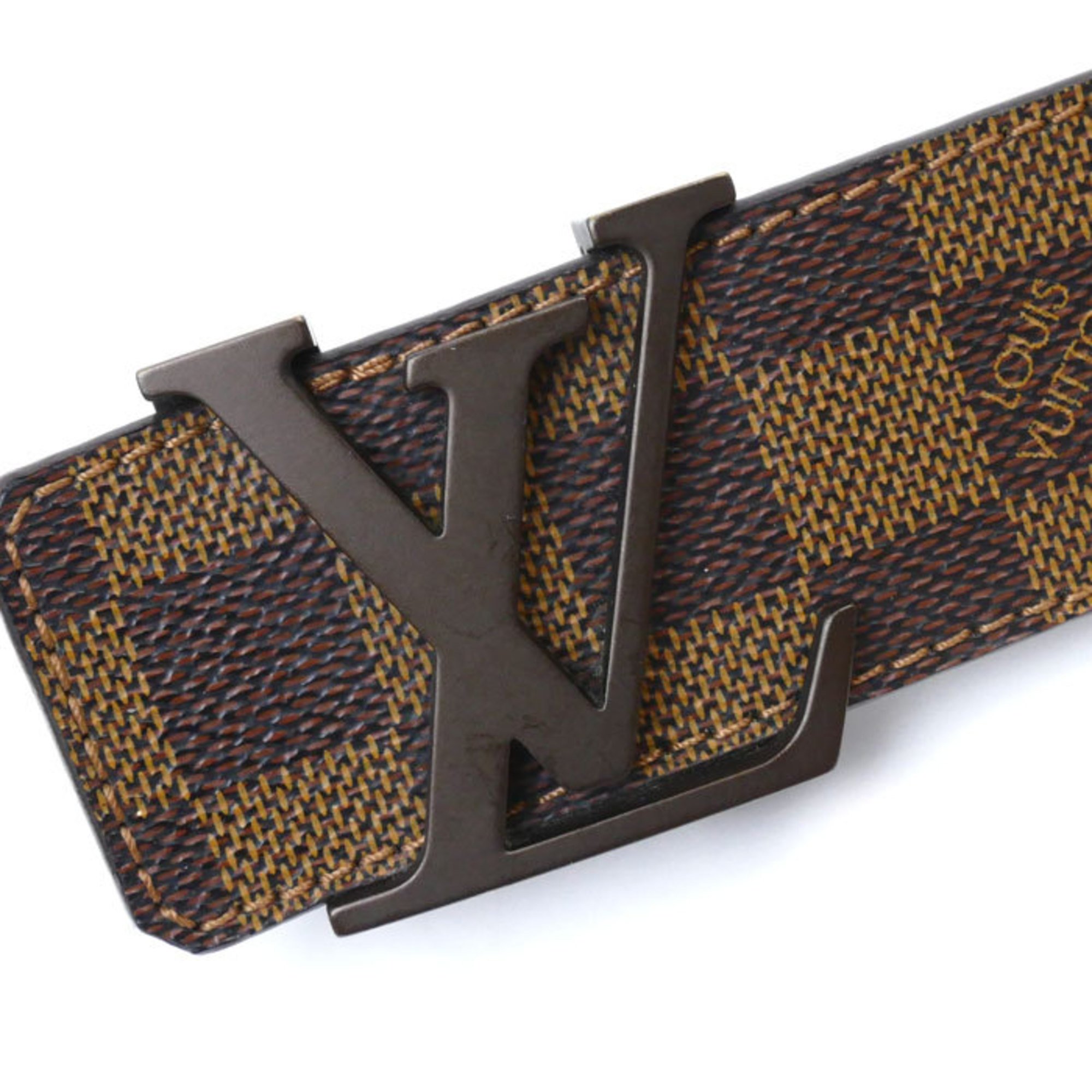 LOUIS VUITTON Louis Vuitton LV Initial 40MM Belt Damier Brown M9807 Men's