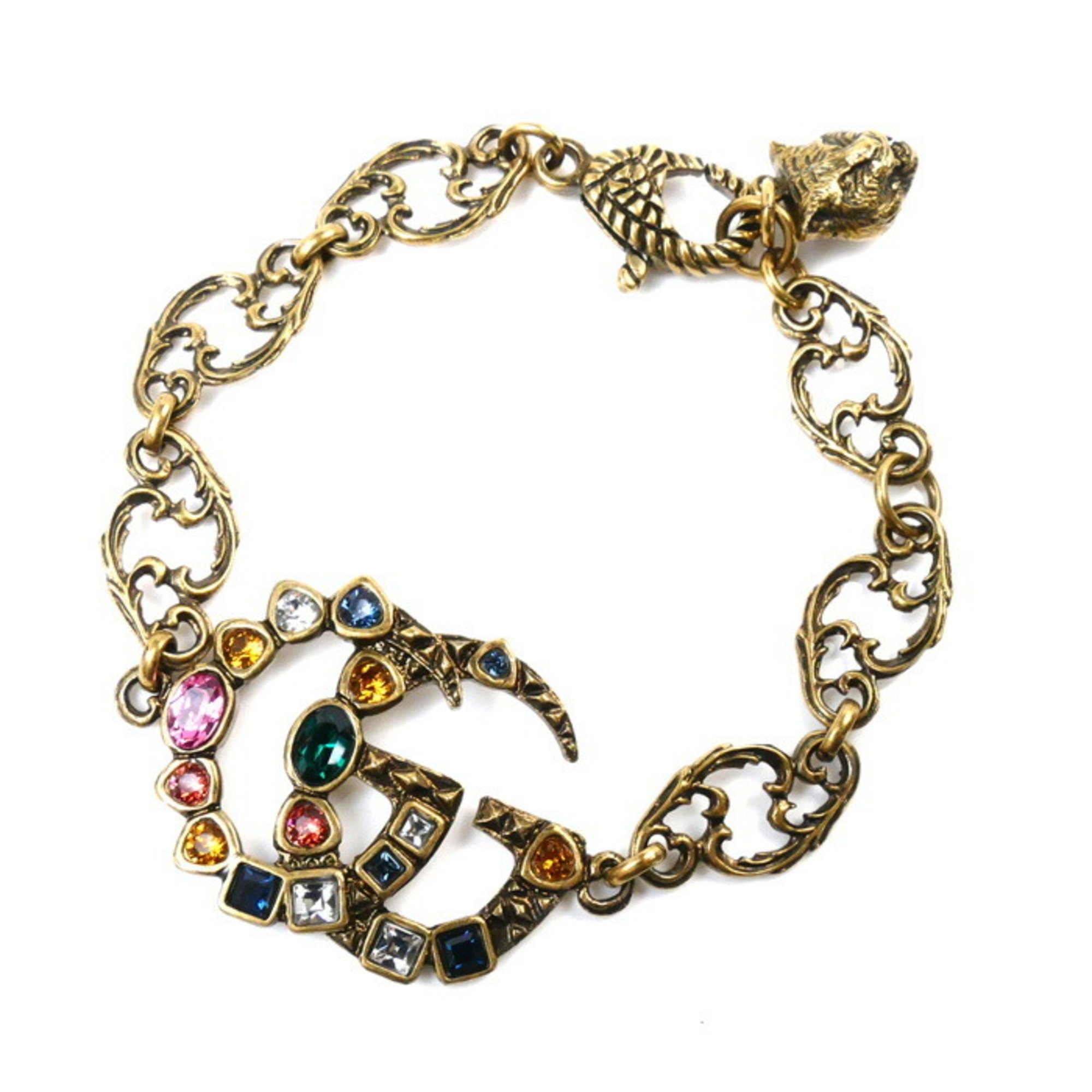 GUCCI Gucci Metal GG Multicolor Bracelet 530532 I7486 18.1g 17/19.5cm Women's