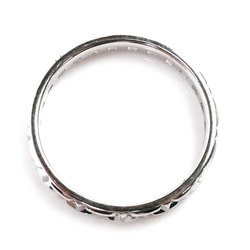 TIFFANY&Co. Tiffany K18WG White Gold T True Narrow Ring 62508396 Size 16.5 3.6g Women's