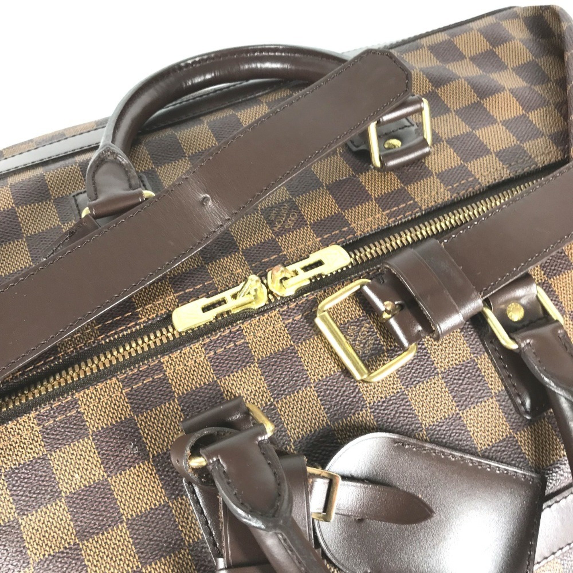 LOUIS VUITTON N41160 Damier Grimo 45 Travel Bag Handbag Boston Canvas Men's Women's Ebene Brown