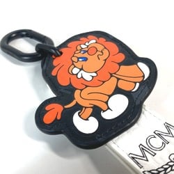 MCM Lion Visetos Bag Charm Strap Keychain Leather Men's Women's White