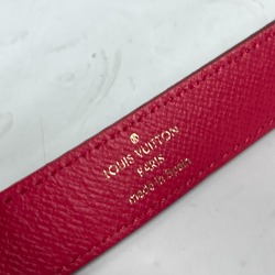 LOUIS VUITTON Louis Vuitton Monogram Multicolor LV Buckle Thin Belt Canvas Women's Blanc White