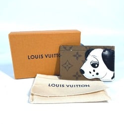 LOUIS VUITTON M83691 Monogram Reverse Business Card Holder/Card Case Porto Carte Sample Holder Pass Canvas Women's Brown