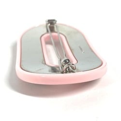 MIUMIU Miu Hairpin Rhinestone Hair Barrette Plastic Women's Pink