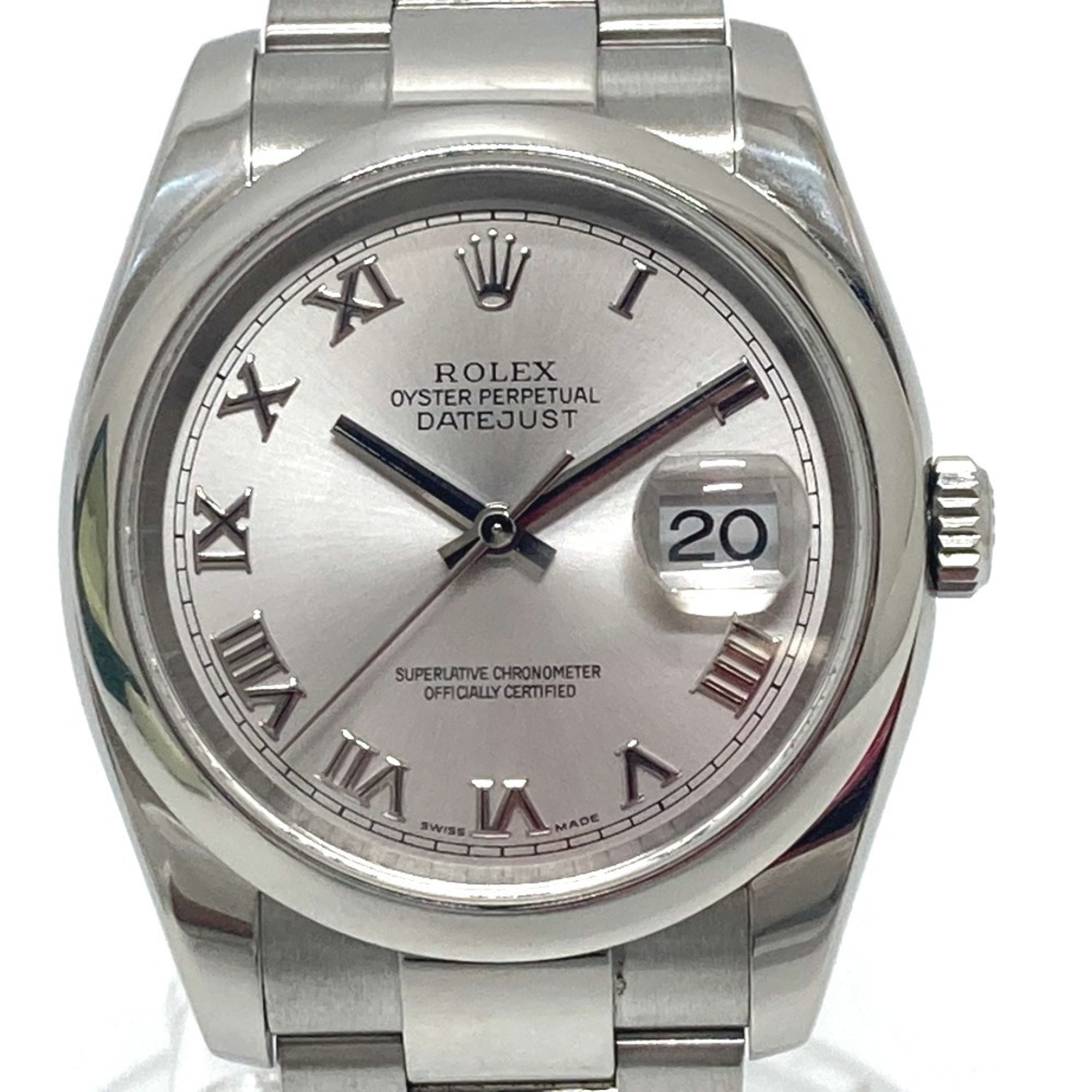 ROLEX Rolex 116200 Datejust M-serial Automatic Wristwatch Watch SS Men's Silver