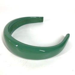 MIUMIU Miu Hair Headband Hairband Patent Leather Women's Green