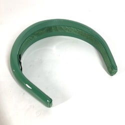 MIUMIU Miu Hair Headband Hairband Patent Leather Women's Green