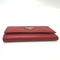 PRADA 1M0223 Triangle Plate 6-ring Key Case for Women, Red