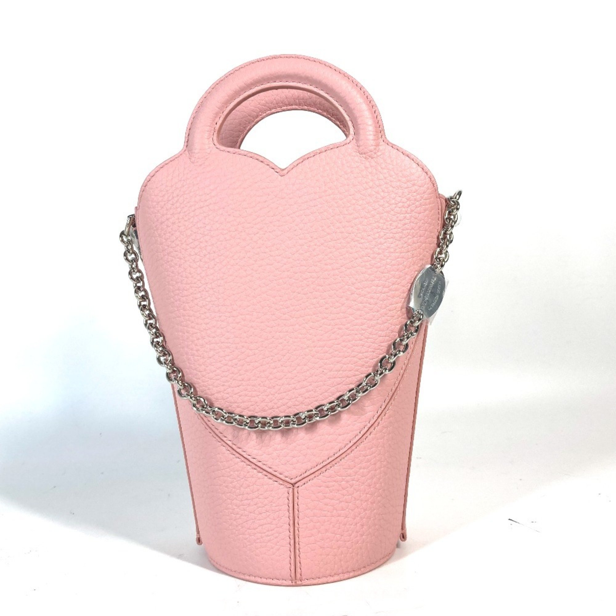 TIFFANY&Co. Tiffany 72458478 Return to Crossbody Bag Heart Chain Pochette Japan Limited Shoulder Leather Women's Blush Pink