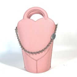 TIFFANY&Co. Tiffany 72458478 Return to Crossbody Bag Heart Chain Pochette Japan Limited Shoulder Leather Women's Blush Pink