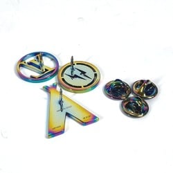 LOUIS VUITTON MP1859 Fragment Collaboration Eclipse Pin Brooch 3-Piece Set Metal Men's Multicolor