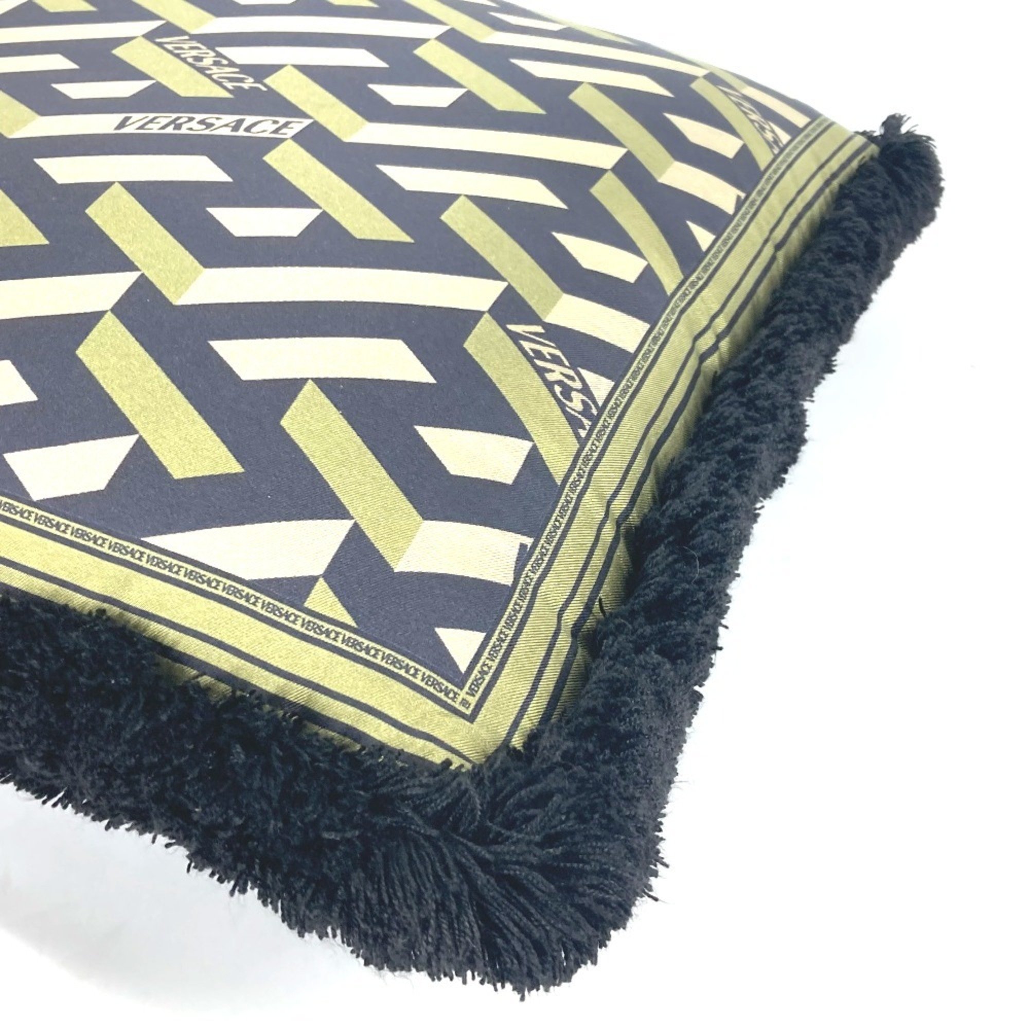 VERSACE Medusa Pillow, Silk, Cushion, Men's, Women's, Blue