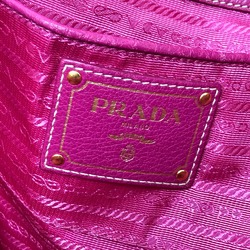 PRADA BR4634 Gojacquard Tote Bag, Handbag, Nylon, Leather, Women's, Pink