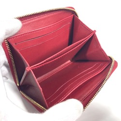 LOUIS VUITTON M93608 Monogram Vernis Zippy Coin Purse Wallet Round Wallet/Coin Case Women's Pomme d'Amour Red