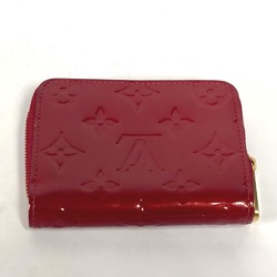 LOUIS VUITTON M93608 Monogram Vernis Zippy Coin Purse Wallet Round Wallet/Coin Case Women's Pomme d'Amour Red