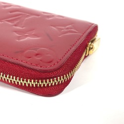 LOUIS VUITTON M93608 Monogram Vernis Zippy Coin Purse Wallet Round Wallet/Coin Case Women's Pomme d'Amour Red