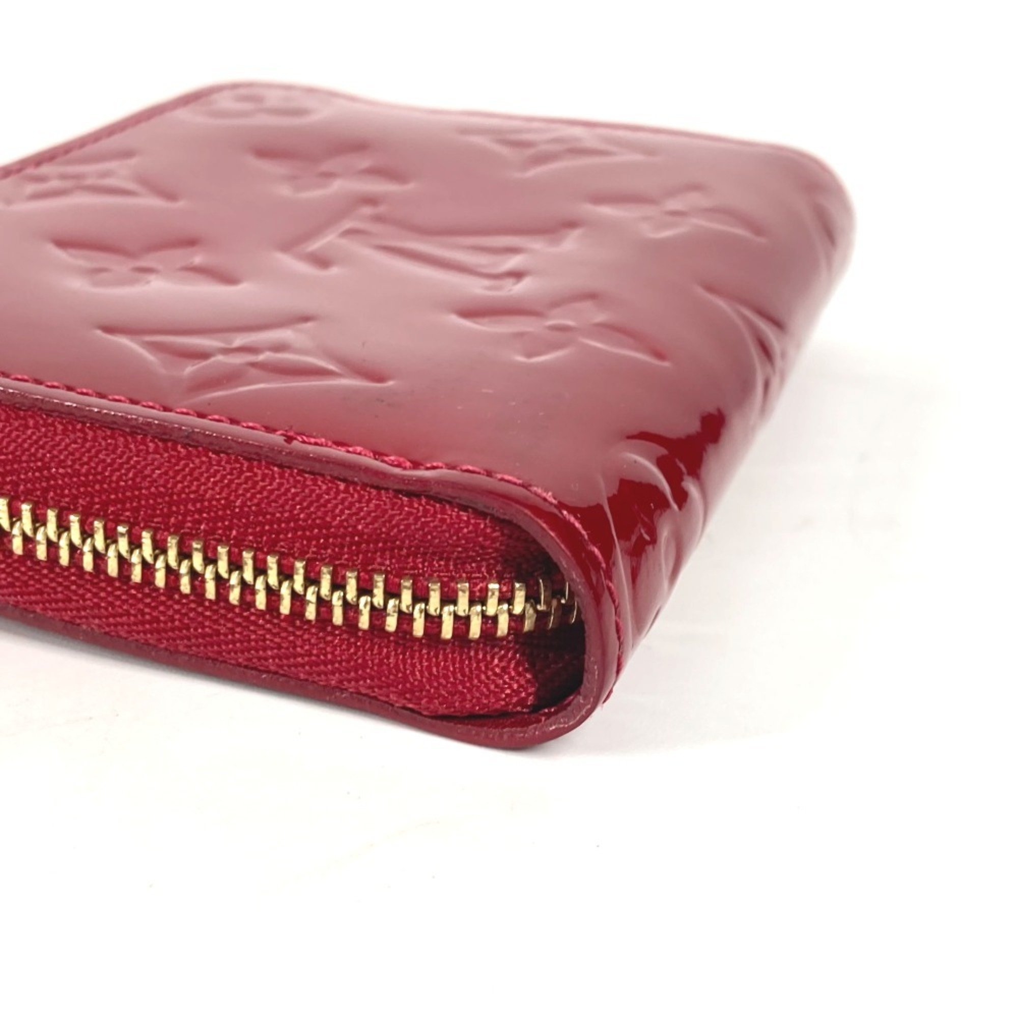 LOUIS VUITTON M93608 Monogram Vernis Zippy Coin Purse Wallet Round Wallet/Coin Case Women's Pomme d'Amour Red