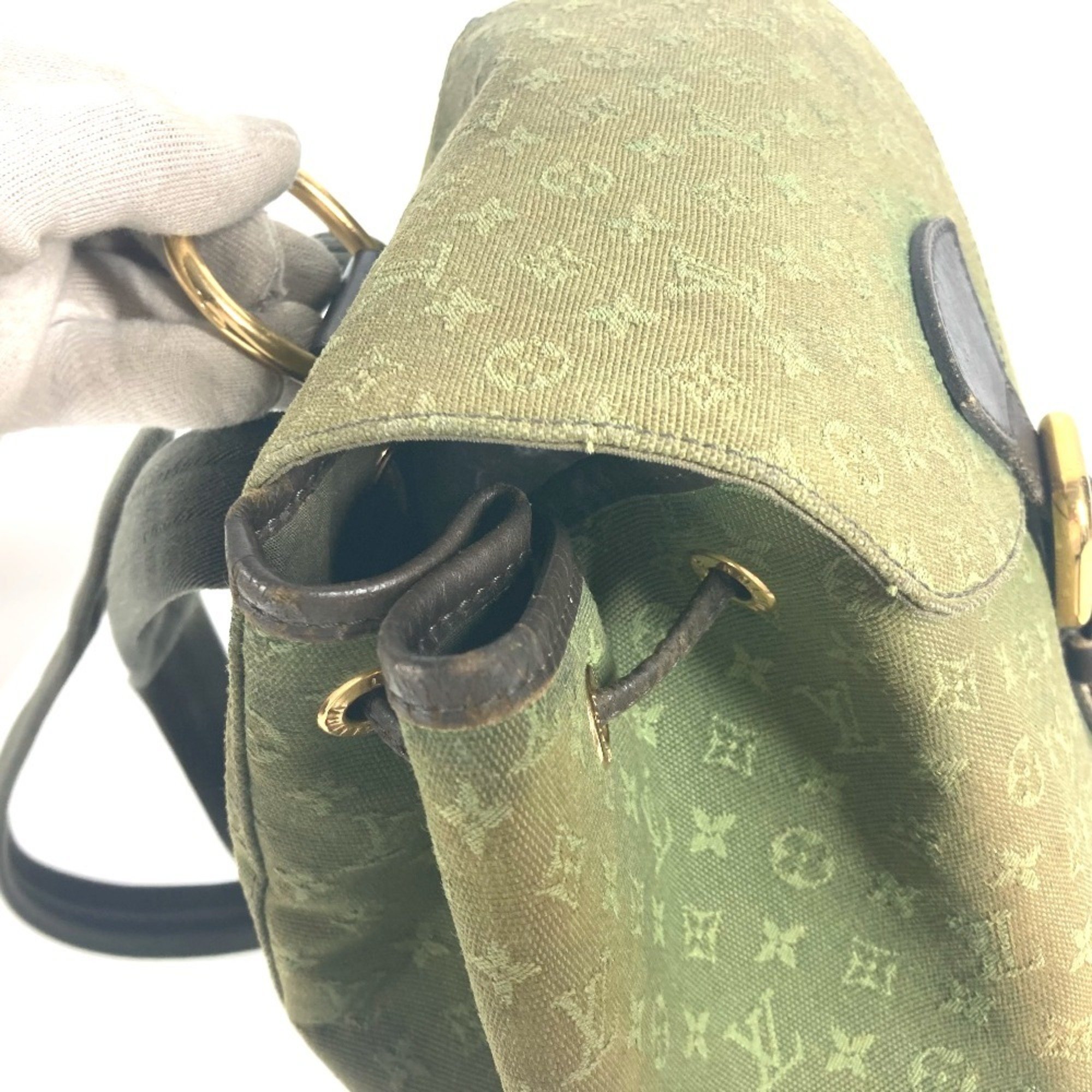 LOUIS VUITTON M92456 Monogram Montsouris GM Backpack Rucksack Canvas Men's Khaki