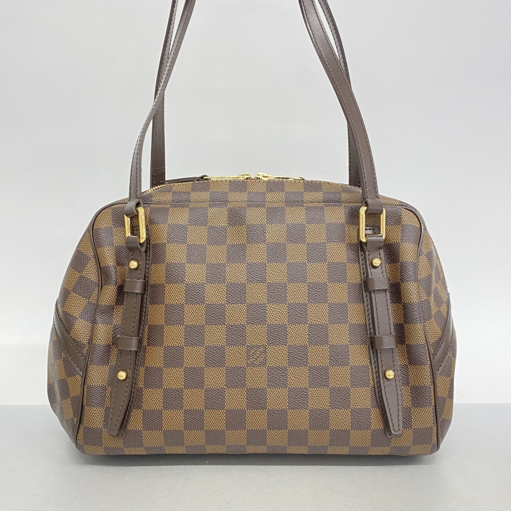 Louis Vuitton Shoulder Bag Damier Rivington PM N41157 Ebene Ladies