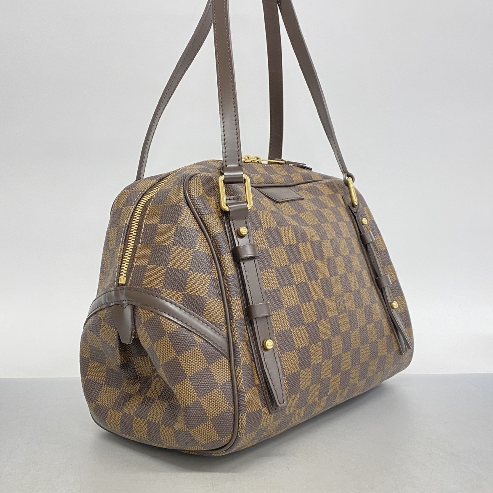 Louis Vuitton Shoulder Bag Damier Rivington PM N41157 Ebene Ladies