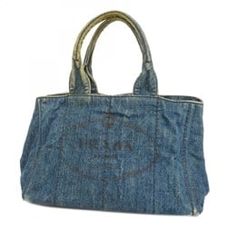 Prada tote bag canapa denim blue ladies