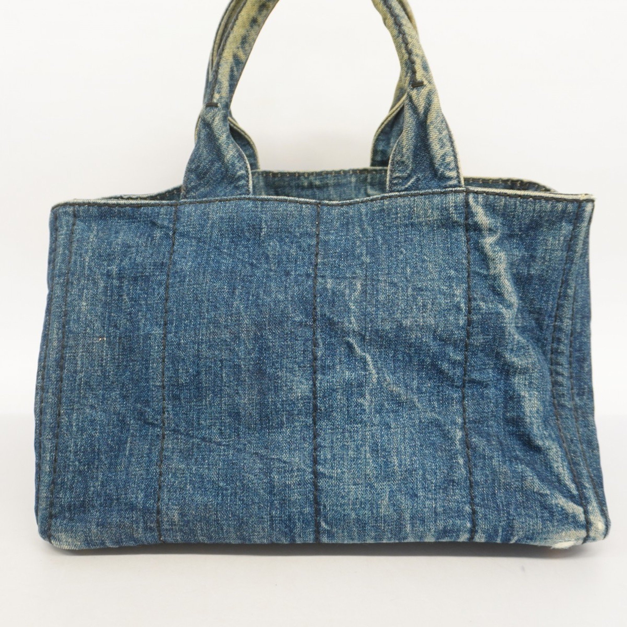 Prada tote bag canapa denim blue ladies