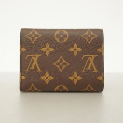 Louis Vuitton Tri-fold Wallet Monogram Portefeuille Victorine M62360 Brown Rose Ballerine Ladies